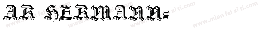AR HERMANN字体转换